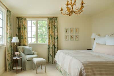  English Country Family Home Bedroom. Palisades by Nicole Layne Interior Atelier.