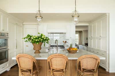  Beach Style Family Home Kitchen. Palisades by Nicole Layne Interior Atelier.