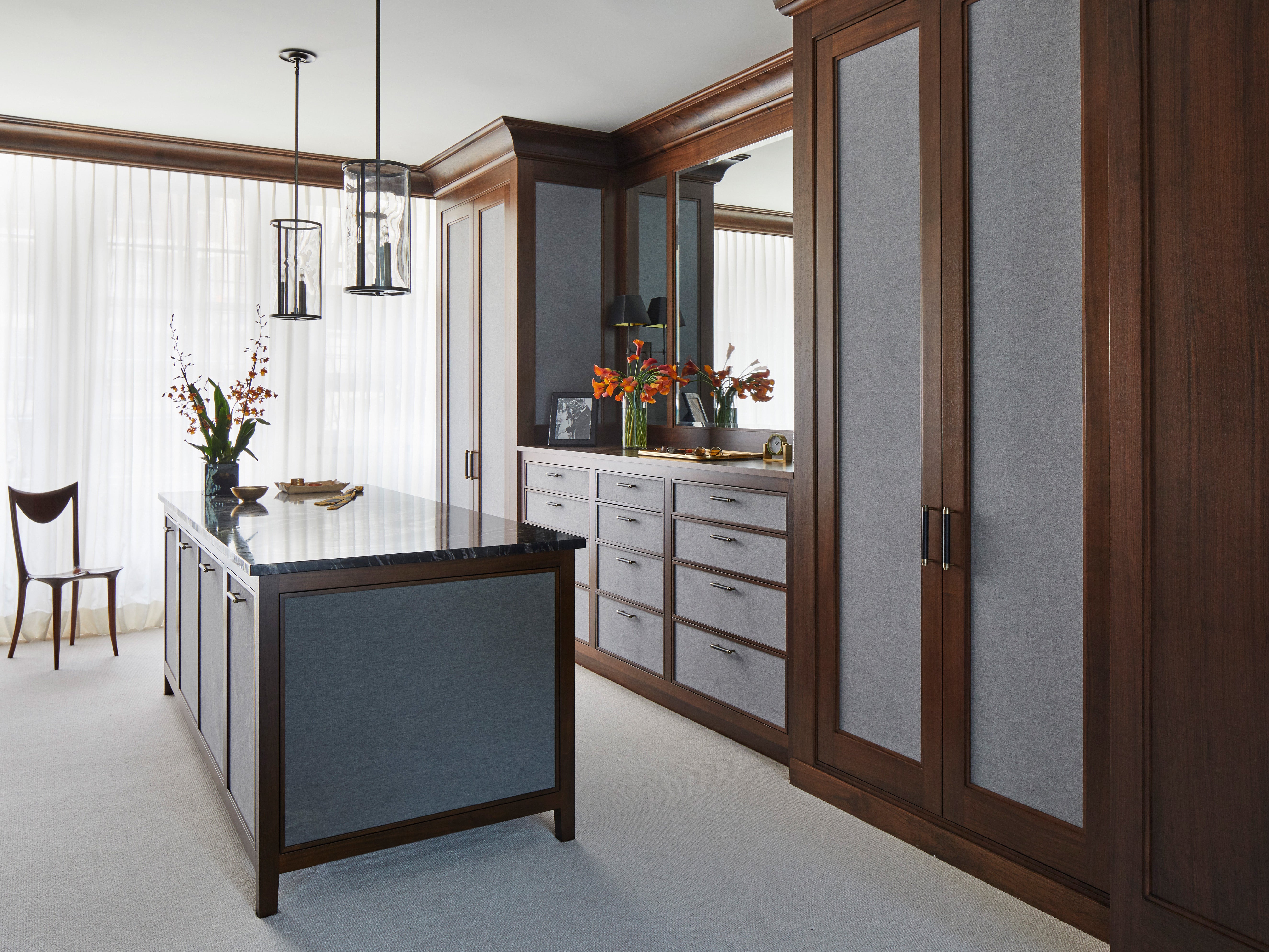 Contemporary Storage Room and Closet