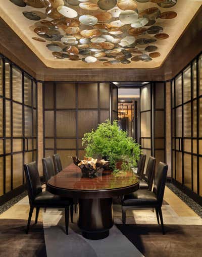  Art Deco Contemporary Entertainment/Cultural Dining Room. Chicago Penthouse by Craig & Company.