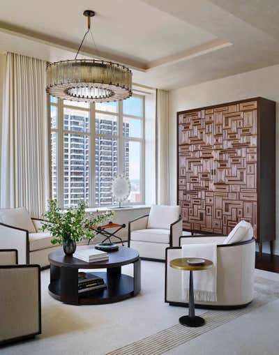Art Deco Lobby and Reception. Chicago Penthouse by Craig & Company.