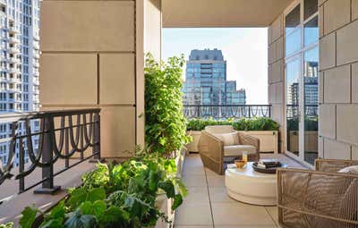  Contemporary Entertainment/Cultural Patio and Deck. Chicago Penthouse by Craig & Company.