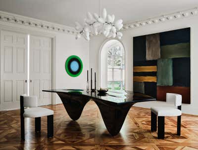 Modern Dining Room. The Gallery by Chad Dorsey Design.