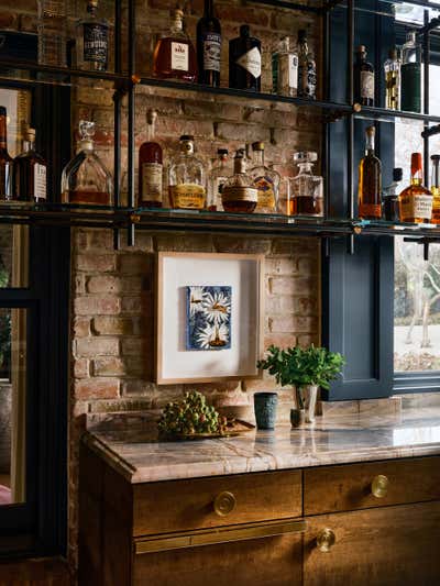  Maximalist Organic Family Home Bar and Game Room. The Blume Bar by Chad Dorsey Design.