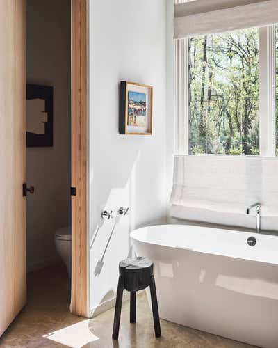  Contemporary Coastal Minimalist Family Home Bathroom. The Surf Shack by Chad Dorsey Design.