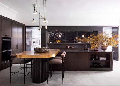  Contemporary Family Home Kitchen. The Bouchene Kitchen and Prep-Kitchen by Chad Dorsey Design.