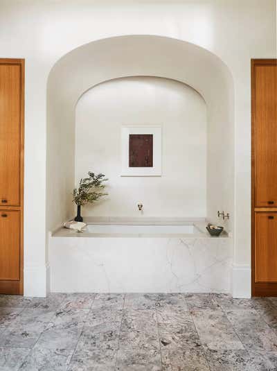  Farmhouse Transitional Bathroom. The Power Broker by Chad Dorsey Design.