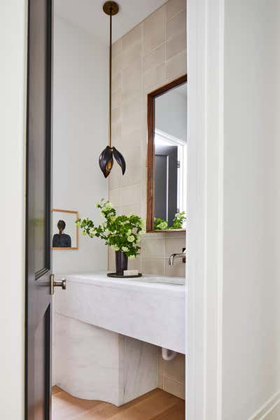  Cottage Farmhouse Bathroom. The Power Broker by Chad Dorsey Design.