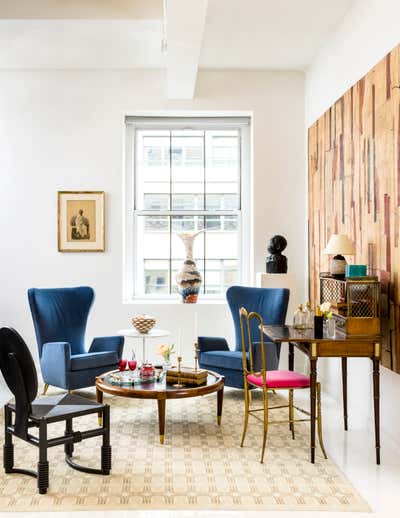  Eclectic Transitional Living Room. Gallery Loft Space by Keita Turner Design.