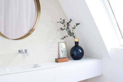  Contemporary Hollywood Regency Family Home Bathroom. INTERIOR DESIGN: Penthouse by AGNES MORGUET Interior Art & Design.