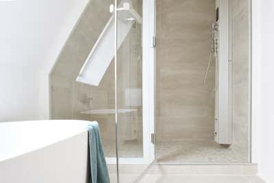  Modern Family Home Bathroom. INTERIOR DESIGN: Penthouse by AGNES MORGUET Interior Art & Design.