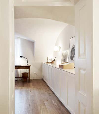  Traditional Family Home Office and Study. INTERIOR DESIGN: Basement with History by AGNES MORGUET Interior Art & Design.
