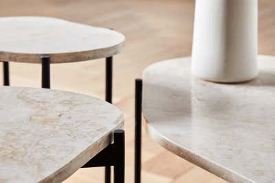  Contemporary Scandinavian Mixed Use Meeting Room. PRODUCT DESIGN: Side tables "La Terra" by AGNES MORGUET Interior Art & Design.
