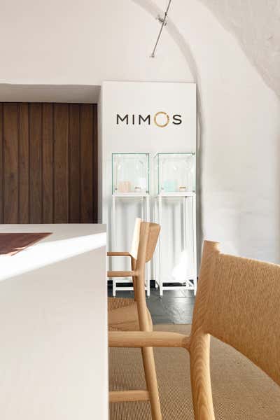  Rustic Contemporary Retail Workspace. INTERIOR / GRAPHIC DESIGN: Mimo's Rings by AGNES MORGUET Interior Art & Design.