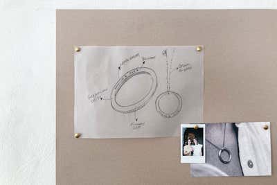  Scandinavian Retail Workspace. INTERIOR / GRAPHIC DESIGN: Mimo's Rings by AGNES MORGUET Interior Art & Design.