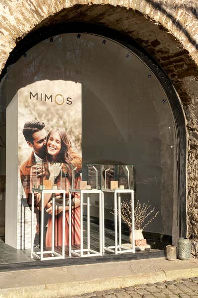  Contemporary Scandinavian Retail Exterior. INTERIOR / GRAPHIC DESIGN: Mimo's Rings by AGNES MORGUET Interior Art & Design.