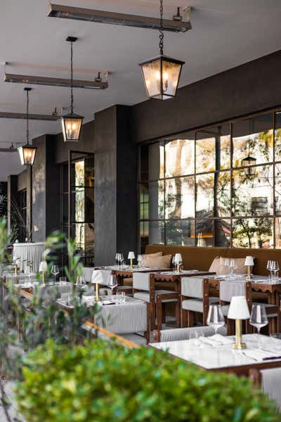  French Restaurant Exterior. Juliet by Jeremiah Brent Design.