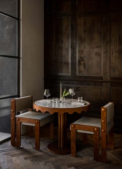  French Restaurant Dining Room. Juliet by Jeremiah Brent Design.