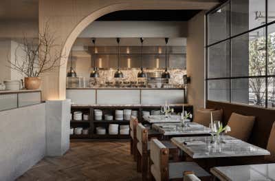  French Restaurant Kitchen. Juliet by Jeremiah Brent Design.