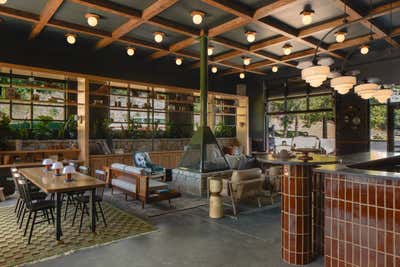  Rustic Hotel Lobby and Reception. OZARKER LODGE by Parini Design.