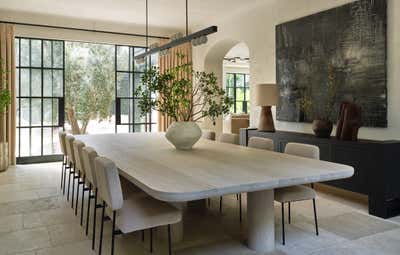 Modern Family Home Dining Room. Brentwood by Jeremiah Brent Design.