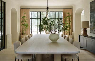 Modern Family Home Dining Room. Brentwood by Jeremiah Brent Design.