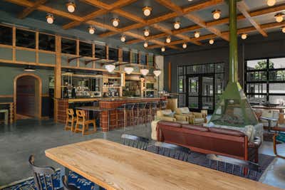  Rustic Lobby and Reception. OZARKER LODGE by Parini Design.