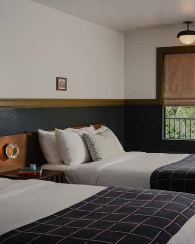  Rustic Hotel Bedroom. OZARKER LODGE by Parini Design.