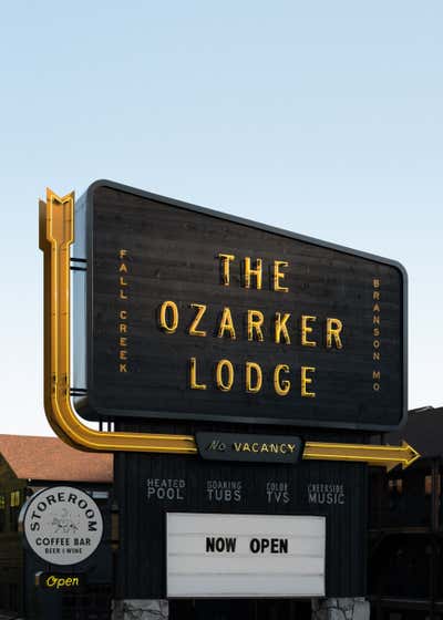  Modern Hotel Entry and Hall. OZARKER LODGE by Parini.