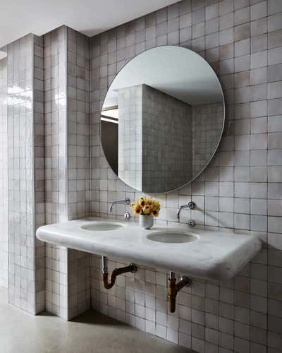  Office Bathroom. Hollywood Headquarters by Jeremiah Brent Design.