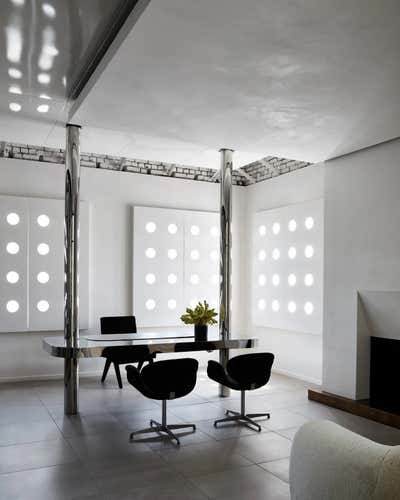 Modern Office and Study. Hollywood Headquarters by Jeremiah Brent Design.