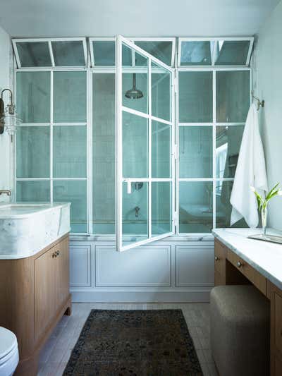  Transitional Family Home Bathroom. Somers Colonial by JM Foundarie.