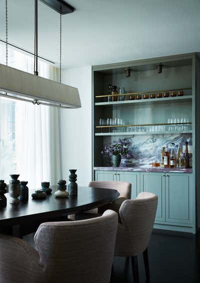  Contemporary Eclectic Dining Room. West 12th Street  by J2 Interiors.