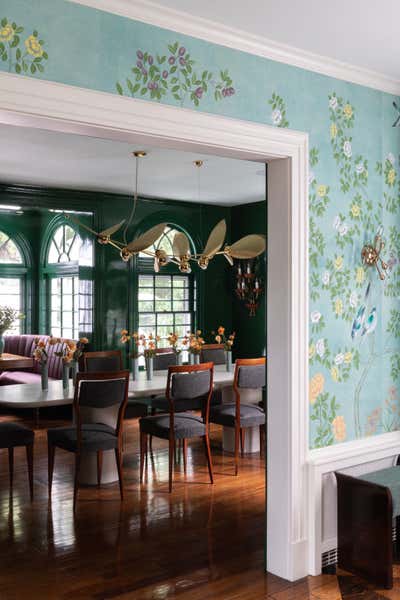  Maximalist Family Home Dining Room. Historic Bronxville House by Lava Interiors.