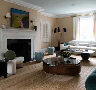 Contemporary Living Room. Historic Bronxville House by Lava Interiors.
