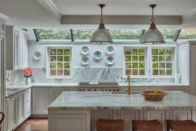  Regency Country Family Home Kitchen. Hancock Park by Ward and Gray.