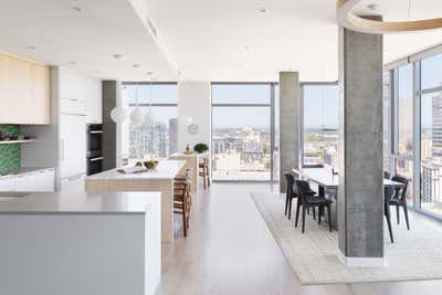  Minimalist Open Plan. Downtown Penthouse by THESIS Studio Architecture.