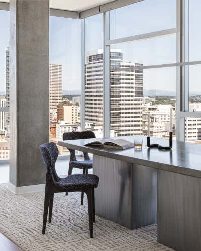  Modern Apartment Dining Room. Downtown Penthouse by THESIS Studio Architecture.