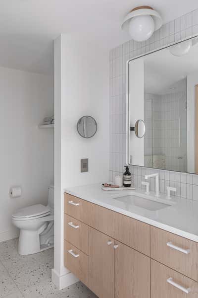  Contemporary Minimalist Apartment Bathroom. Downtown Penthouse by THESIS Studio Architecture.