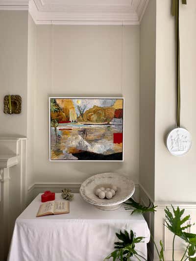  Scandinavian English Country Family Home Dining Room. The Beyond Landscape by Art/artefact.