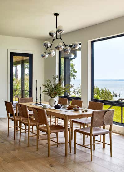  Contemporary Vacation Home Dining Room. Retreat by Darlene Molnar LLC.
