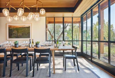  Eclectic Mixed Use Dining Room. Cakebread Cellars by BCV Architecture + Interiors.