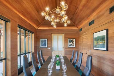  Eclectic Mixed Use Dining Room. Cakebread Cellars by BCV Architecture + Interiors.