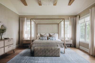  Transitional Vacation Home Bedroom. ASC Pine Lake Love by Amy Storm and Company, LLC.