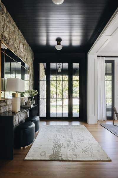  Transitional Family Home Entry and Hall. ASC Healthy Home by Amy Storm and Company, LLC.