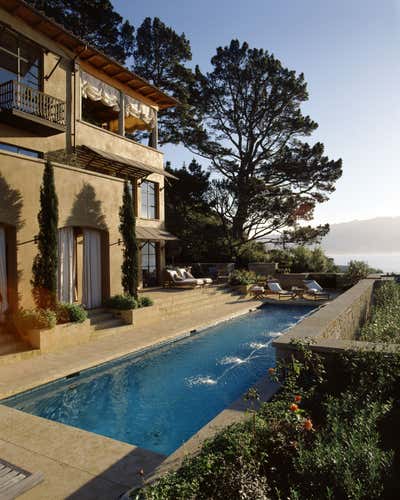  Mediterranean Traditional Family Home Exterior. Hill House by BCV Architecture + Interiors.