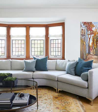  Modern Family Home Living Room. Arts & Crafts Recreated by Fontana & Company.