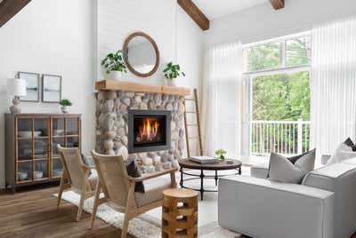  Contemporary Cottage Country House Living Room. Chalet Chic by Fontana & Company.