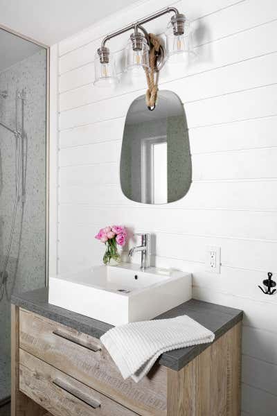  Modern Rustic Country House Bathroom. Chalet Chic by Fontana & Company.