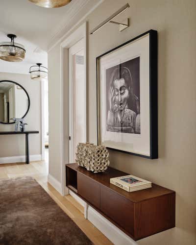  Modern Apartment Entry and Hall. East 65th Street by Studio Todd Raymond.